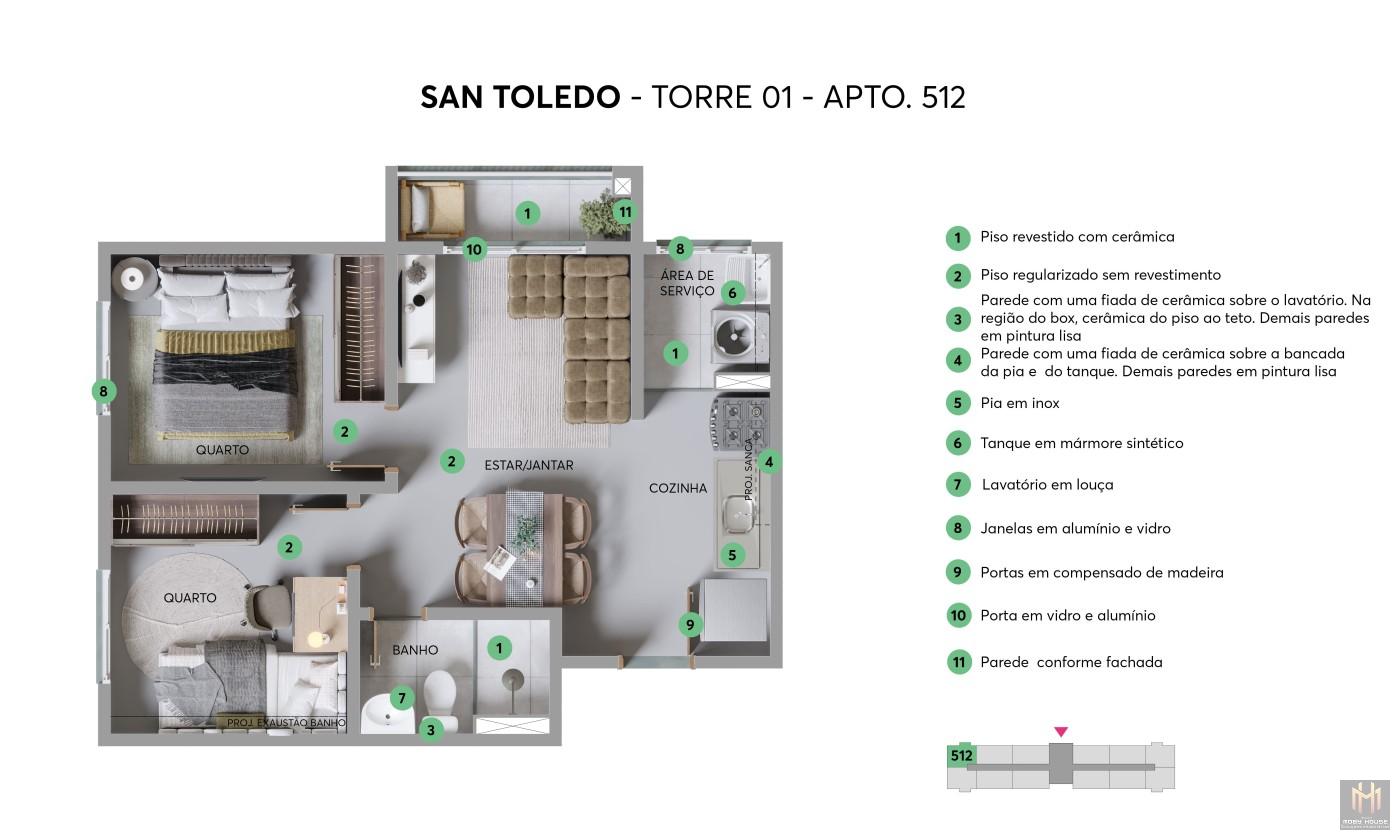 Apartamento, 2 quartos - Foto 4