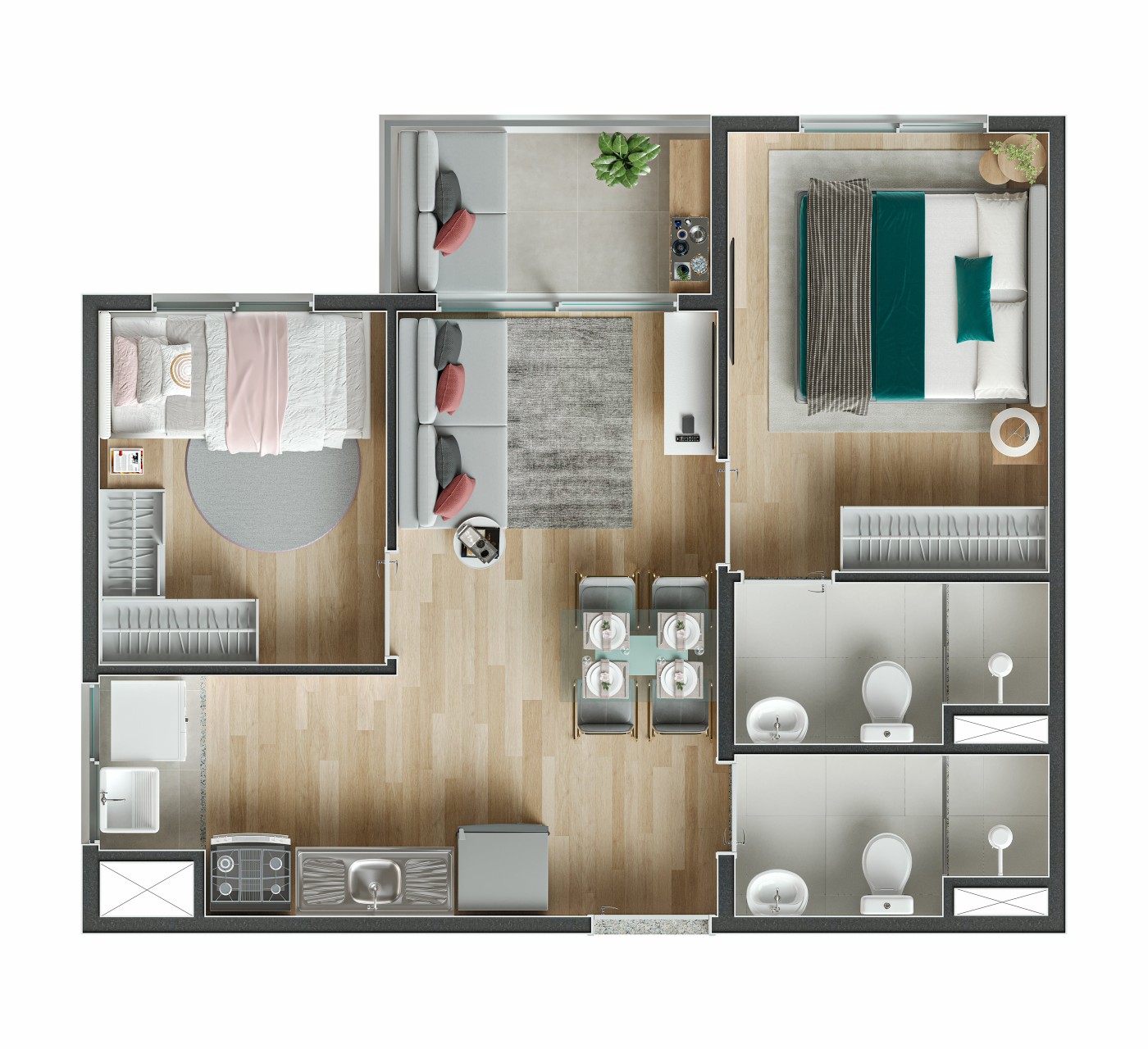 Apartamento, 2 quartos, 39 m² - Foto 18