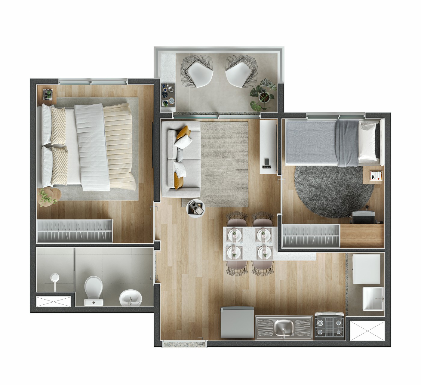 Apartamento, 2 quartos, 39 m² - Foto 21